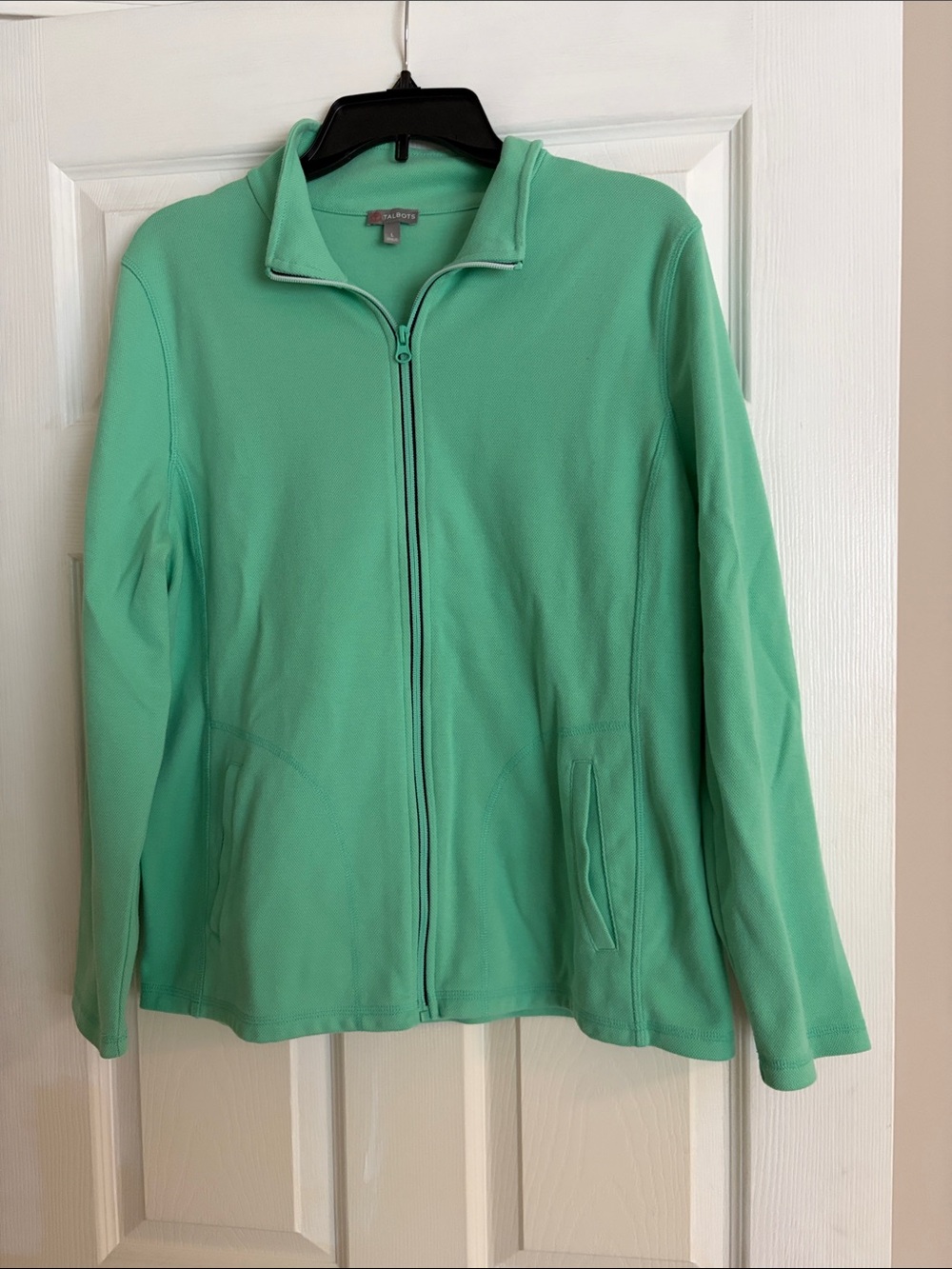 T by Talbots mint green full zip jacket Women’s size large